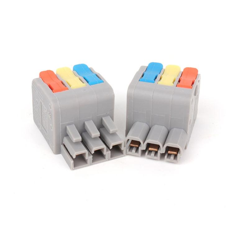 5pcs 3 In 3 Out Terminal Block Push-type Junction Box, KV232 3 In 3 Out