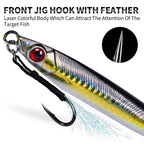 PROBEROS LF153 3D Fast Twitch Sea Fishing Road Runner Lure Long Casting Quick Sinking False Bait, 14G, 17G, 21G, 28G, 35G, 45G, 60G, 80G, 100G