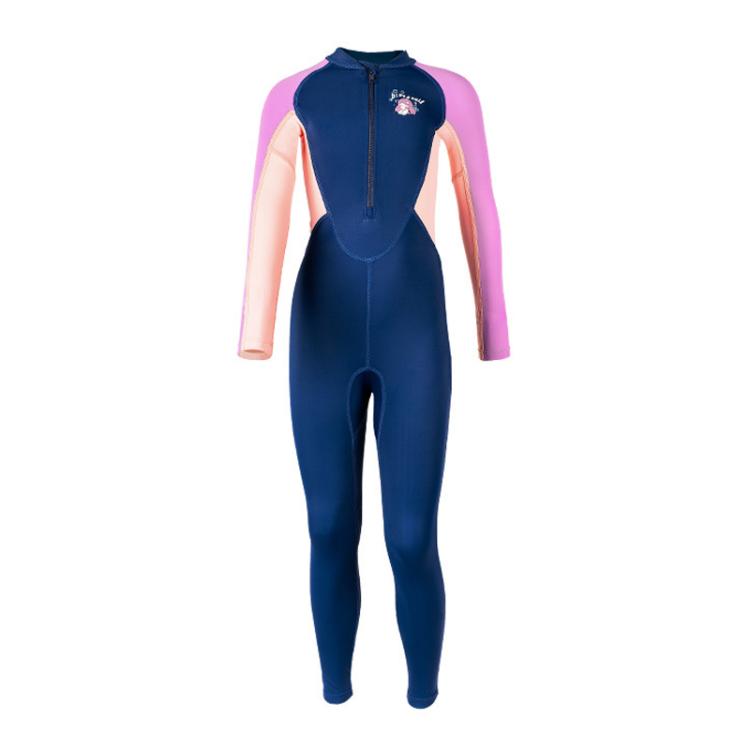 DIVE & SAIL Children Outdoor Long Sleeve One-Piece Snorkeling Maternity Suit Kids Sunscreen Quick Dry Beach Swimsuit, S, M, L, XL, XXL