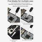 Cell Phone Repair Rework Blade Pry Knife Motherboard Scraping Cutting Degumming Tool, M075