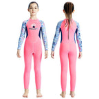 DIVE & SAIL M155589K 2.5MM One-Piece Warm Kids Wetsuit Long Sleeve Snorkeling Surf Suit, S, M, L, XL, XXL