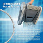 2pcs /Pack Drive Belt For Dolphin Deluxe 4 5 Pool Cleaner 9985006-R2, 9985006-R2