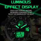 SANDA 3358 Camouflage Series Men Watch Alarm Clock Waterproof Electronic Watch, Black, Black White, Gray Black, Gray White, Green Black, Green White, Yellow Black, Yellow White