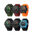 SANDA 3372 Dual Display Chronograph Alarm Clock Electronic Watch Outdoor Waterproof Luminous Sports Watch, Black, Black White, Army Green, Black Blue, Red, Orange