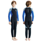DIVE & SAIL 2.5MM Children Thickened Warm One-Piece Long Sleeve Wetsuit Anti-Cold Snorkeling Surf Suit, S, M, L, XL, XXL