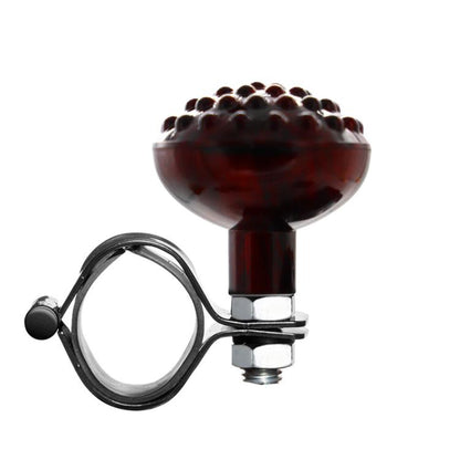 Car Steering Wheel Booster Non-Slip One-Handed Turning Assistant Ball, Mahogany-Massage Model, Black-Massage Model, Carbon Fiber Pattern-Massage Model