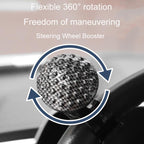 Car Steering Wheel Booster Non-Slip One-Handed Turning Assistant Ball, Mahogany-Massage Model, Black-Massage Model, Carbon Fiber Pattern-Massage Model