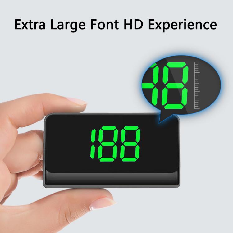 W1 Car HUD Head-up Display GPS Speedometer Speed Display, KM, MPH