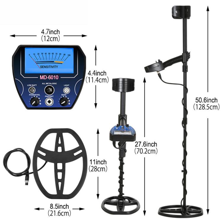 Goint MD-6010 Handheld Metal Detector High Sensitivity Underground Gold Detector Outdoor Treasure Hunter, MD-6010