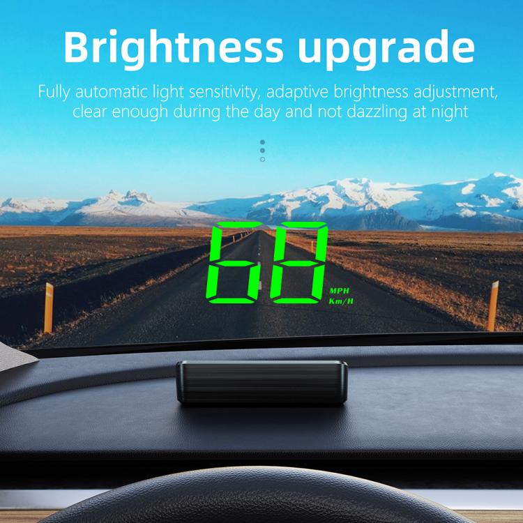 M2 Universal Cars HUD Head-up Display GPS HD Speedometer, KM/H, MPH