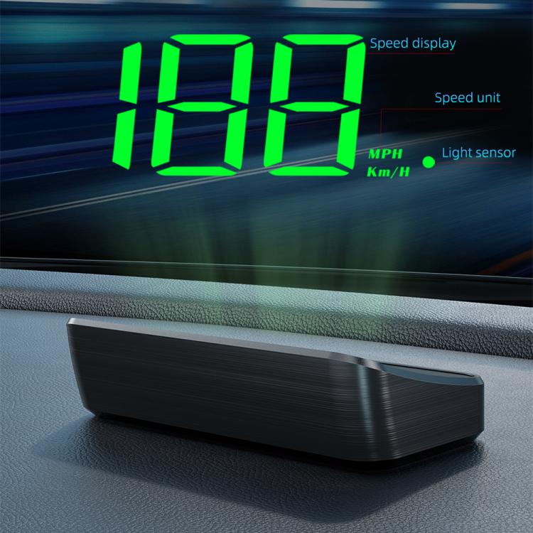M2 Universal Cars HUD Head-up Display GPS HD Speedometer, KM/H, MPH