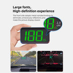 M2 Universal Cars HUD Head-up Display GPS HD Speedometer, KM/H, MPH