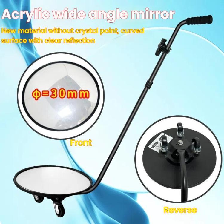 Retractable Pole Undercarriage Mirror Rotatable Undercarriage Inspection Reflector, Goint V3
