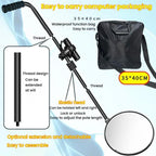 Retractable Pole Undercarriage Mirror Rotatable Undercarriage Inspection Reflector, Goint V3