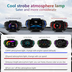 P24 Multifunctional Car HUD Head-up Display OBD+GPS Digital Speedometer Slope Meter, P24