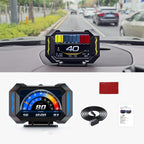 P25 Car HUD Head-up Display OBD+GPS LCD Multifunctional Instrument, P25