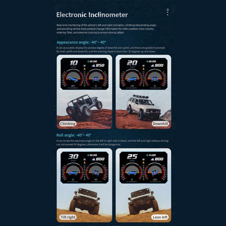 P25 Car HUD Head-up Display OBD+GPS LCD Multifunctional Instrument, P25
