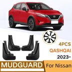 For 2023 Nissan Qashqai Car Tire Soft Rubber Mudguard, For Nissan Qashqai 2023