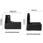 For 2010-2015 Toyota Prius Car Tire Soft Rubber Mudguard