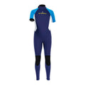 DIVE & SAIL 2.5MM Kids Short Sleeve Warm One-Piece Wetsuit Youth Snorkeling And Surfing Pants, 8, 10, 12, 14, 16