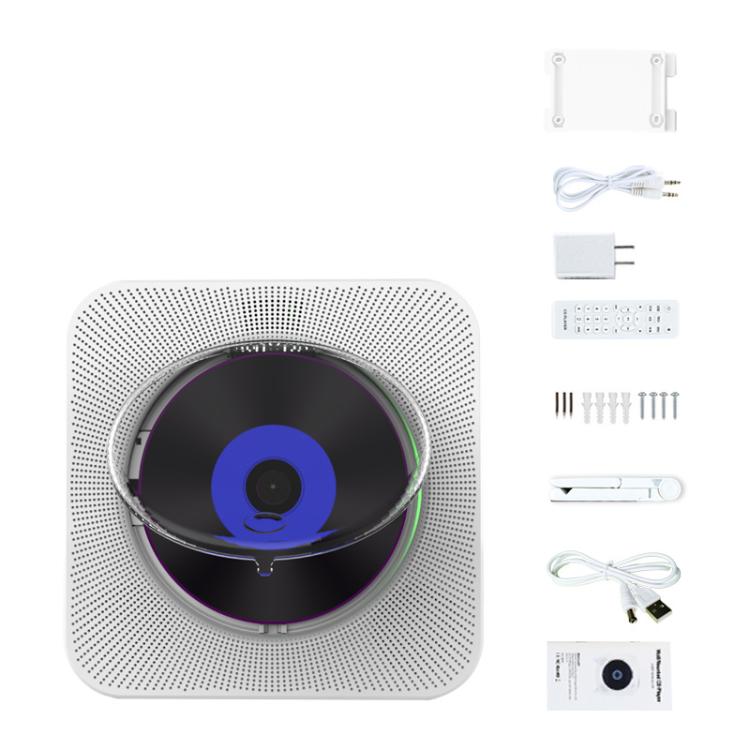 Kecag KC-807 Wall-mounted Home Retro Bluetooth CD Player, EU Plug, US Plug, UK Plug, AU Plug
