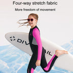 DIVE & SAIL 2.5MM Kids One-Piece Warm Swimsuit Youth Long Sleeve Snorkeling Surfing Suit, 8, 10, 12, 14, 16