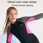 DIVE & SAIL 2.5MM Kids One-Piece Warm Swimsuit Youth Long Sleeve Snorkeling Surfing Suit, 8, 10, 12, 14, 16