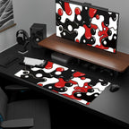 Abstract Fluid Color Blending Mouse Pad Non-Slip Rubber Desk Mat For Office, Gaming, 300x600x2mm, 300x600x3mm, 300x700x2mm, 300x700x3mm, 300x800x2mm, 300x800x3mm, 400x900x2mm, 400x900x3mm