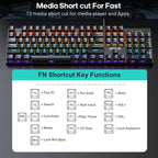 USB Wired RGB Mechanical Metal Gaming Keyboard, iMICE GK-600, iMICE GK-600 With Hand Rest