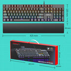 USB Wired RGB Mechanical Metal Gaming Keyboard, iMICE GK-600, iMICE GK-600 With Hand Rest