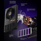 2-in-1 Household Electric Fan Mosquito Killer Lamp LED Digita lDesktop Fan, Plug-in Black, Plug-in White, 3000mAh Black, 3000mAh White