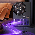 2-in-1 Household Electric Fan Mosquito Killer Lamp LED Digita lDesktop Fan, Plug-in Black, Plug-in White, 3000mAh Black, 3000mAh White
