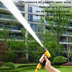 High-pressure Car Wash Sprinkler Household Spray Nozzle Rinse Watering Car Cleaning Tools, No Fittings, With Connectors+10m Spring Tube, With Connectors+20m Spring Tube, With Connectors+30m Spring Tube, With Connectors+10m Spring Tube+Foam Jug         ...
