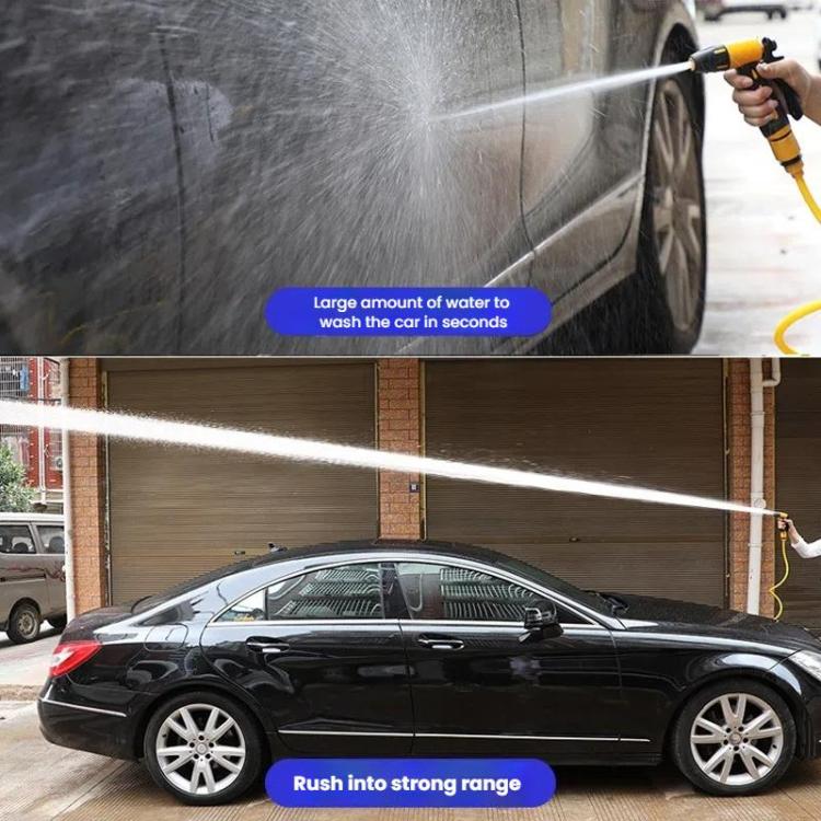 High-pressure Car Wash Sprinkler Household Spray Nozzle Rinse Watering Car Cleaning Tools, No Fittings, With Connectors+10m Spring Tube, With Connectors+20m Spring Tube, With Connectors+30m Spring Tube, With Connectors+10m Spring Tube+Foam Jug         ...