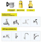 High-pressure Car Wash Sprinkler Household Spray Nozzle Rinse Watering Car Cleaning Tools, No Fittings, With Connectors+10m Spring Tube, With Connectors+20m Spring Tube, With Connectors+30m Spring Tube, With Connectors+10m Spring Tube+Foam Jug         ...