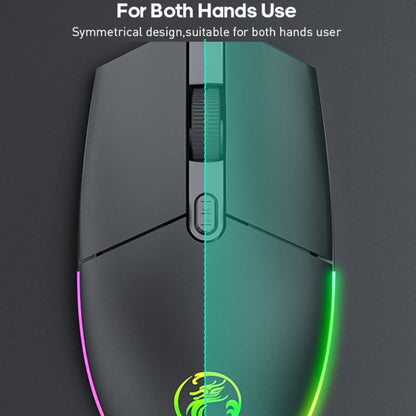 iMICE AN-350 Suspended Keycaps Mechanical Feeling Glowing Wired Gaming Keyboard and Mouse Set