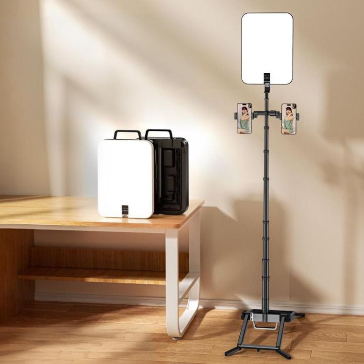1.7m 14-Inch Suitcase Integrated Design Fill Light Foldable 3500-6000K Full-Screen Live Photography  Video Light, YY-3