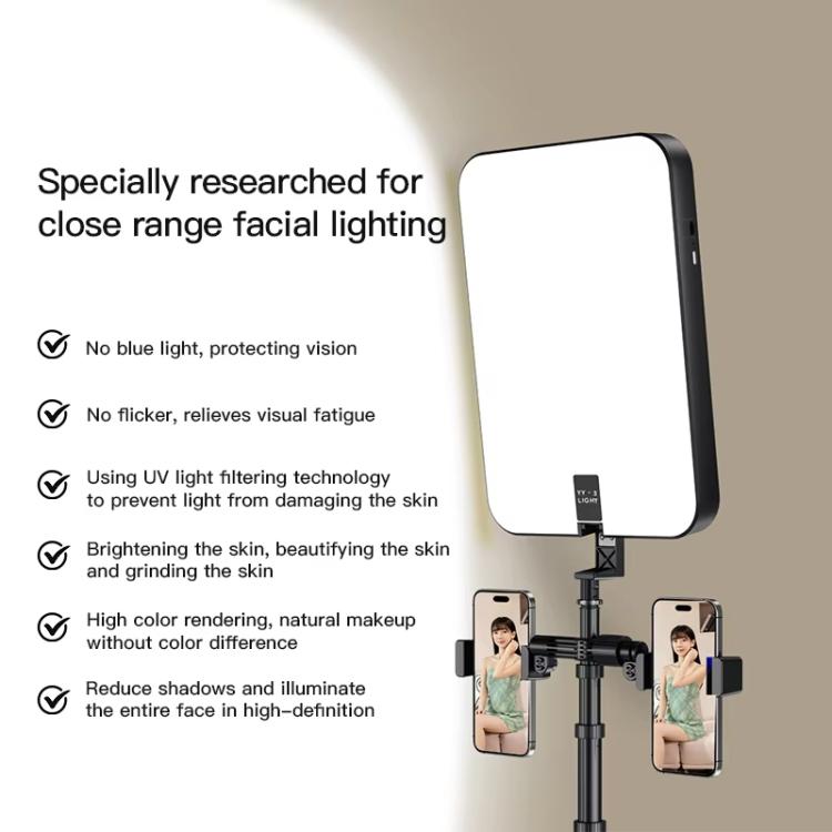 1.7m 14-Inch Suitcase Integrated Design Fill Light Foldable 3500-6000K Full-Screen Live Photography  Video Light, YY-3