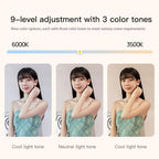 1.7m 14-Inch Suitcase Integrated Design Fill Light Foldable 3500-6000K Full-Screen Live Photography  Video Light, YY-3
