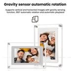 10.1 inch Transparent Acrylic Digital Photo Frame Video Picture Music Player Electronic Album Gift, US Plug, EU Plug, UK Plug, AU Plug