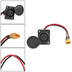 For INOKIM OXO OX Electrical Scooter Power Port XLR Cannon 3-Pin Charging Socket, X1673