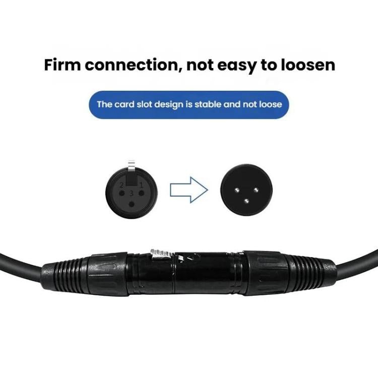 VEGGIEG Male to Female Microphone Stereo Microphone Cable Amplifier XLR Balanced Copper Cannon Audio Cable, 0.3m, 0.5m, 1m, 1.5m, 2m, 3m, 5m, 8m, 10m, 15m, 20m