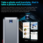 3.1-inch Screen Multilanguage AI Translator Device 139 Online/17 Offline Languages, Real-Time Voice/Photo/Text Translation, Z15W