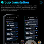 3.1-inch Screen Multilanguage AI Translator Device 139 Online/17 Offline Languages, Real-Time Voice/Photo/Text Translation, Z15W