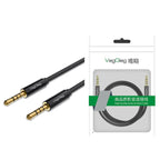VegGieg 3.5mm Male To Male Aux Audio Cable Phone Computer Car Earphone Listening Audio Connection Cable, 1m, 2m, 3m
