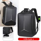 15.6-16.6 Inch Hard Shell Laptop Backpack with USB+Type-C Charging Ports Unisex Anti-Theft  Business Travel Bag, Gray, Blue, Black, Airbag Gray, Airbag Blue, Airbag Black
