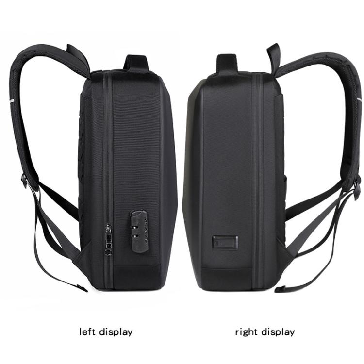 15.6-16.6 Inch Hard Shell Laptop Backpack with USB+Type-C Charging Ports Unisex Anti-Theft  Business Travel Bag, Gray, Blue, Black, Airbag Gray, Airbag Blue, Airbag Black