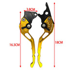 1pair TJSB-032 Aluminum Alloy Left Drum Right Disc Handle Brake Clutch Horn Handlebar Lever