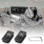 For Trucks SUVs Car Adjustable Aluminum Pillar Cover LED Work Light Pod Mounting Bracket Kit, 1pair