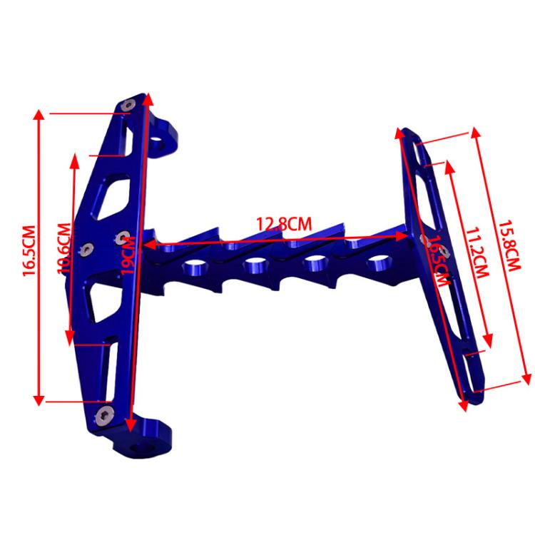 Cpj-006 Universal Aluminum Alloy Fishbone License Plate Frame License Plate Drag
